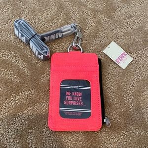 VERY RARE Victorias Secret PINK Lanyard/ID holder